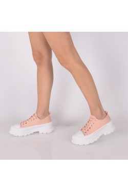 Γυναικεία sneakers σε ροζ χρώμα Famous 