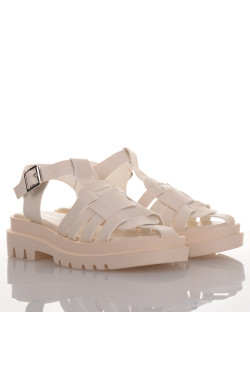 Μπεζ Flatforms Gladiator Famous