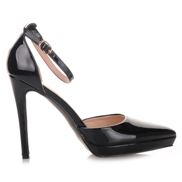 Black Patenτ Leather High Heels Famous