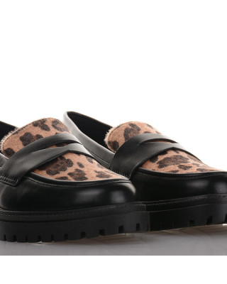Chunky Loafers με Animal Print Famous