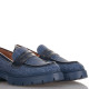 Denim Chunky Loafers Famous