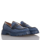 Denim Chunky Loafers Famous