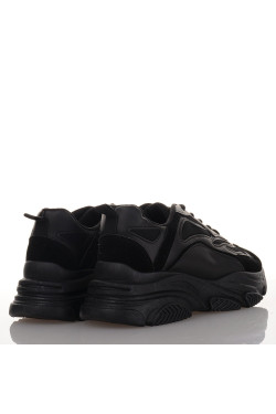 Γυναικεία Ολόμαυρα Chunky Sneakers Famous