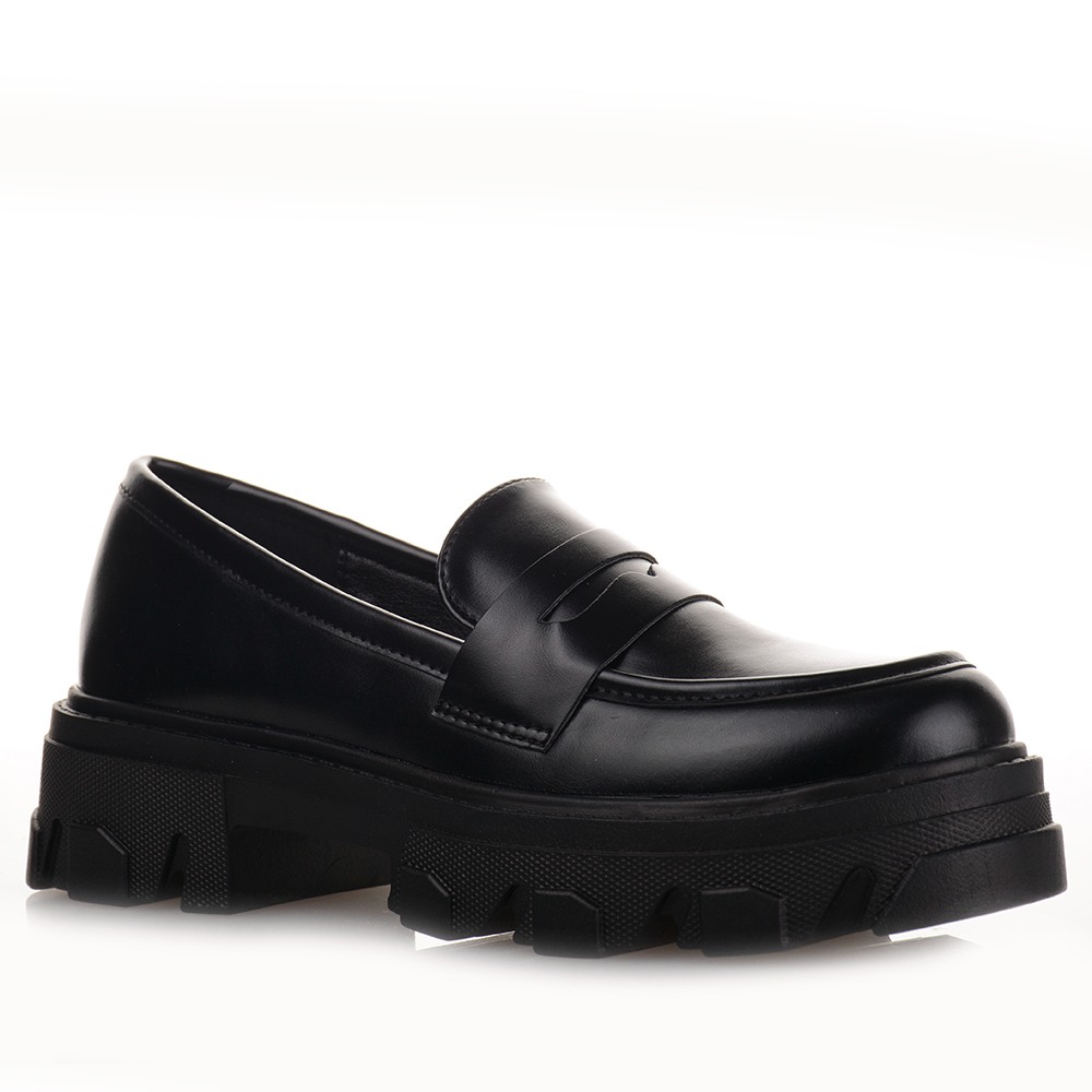 Μαύρα Chunky Loafers Famous