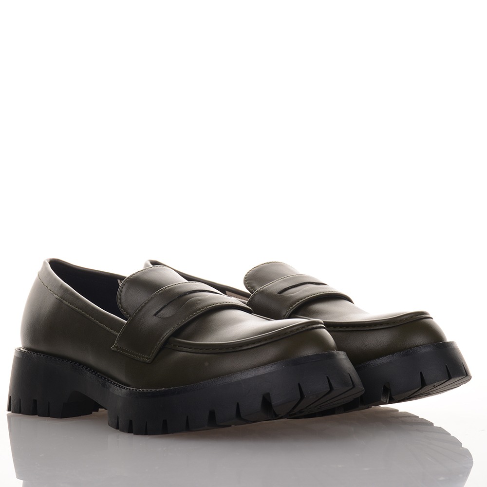 Γυναικεία Πράσινα Chunky Loafers Famous