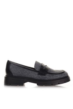 Μαύρα Denim Chunky Loafers Famous