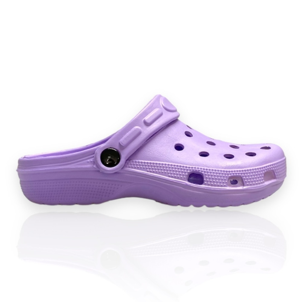 Γυναικεία crocs σε μωβ χρώμα Famous