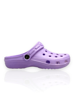 Γυναικεία crocs σε μωβ χρώμα Famous