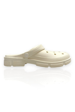 Γυναικεία crocs σε λευκό χρώμα Famous